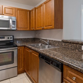 Well-lit kitchen with ample counter space Well-lit home kitchen with ample counter space at The Isles